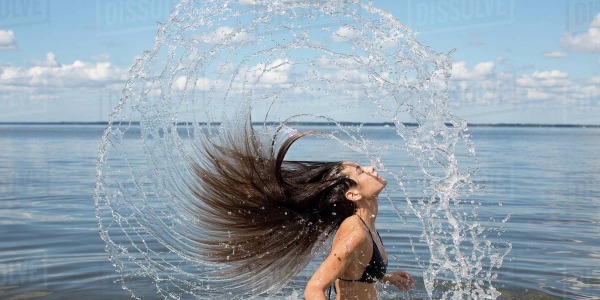 I Capelli al mare, in piscina, al vento....